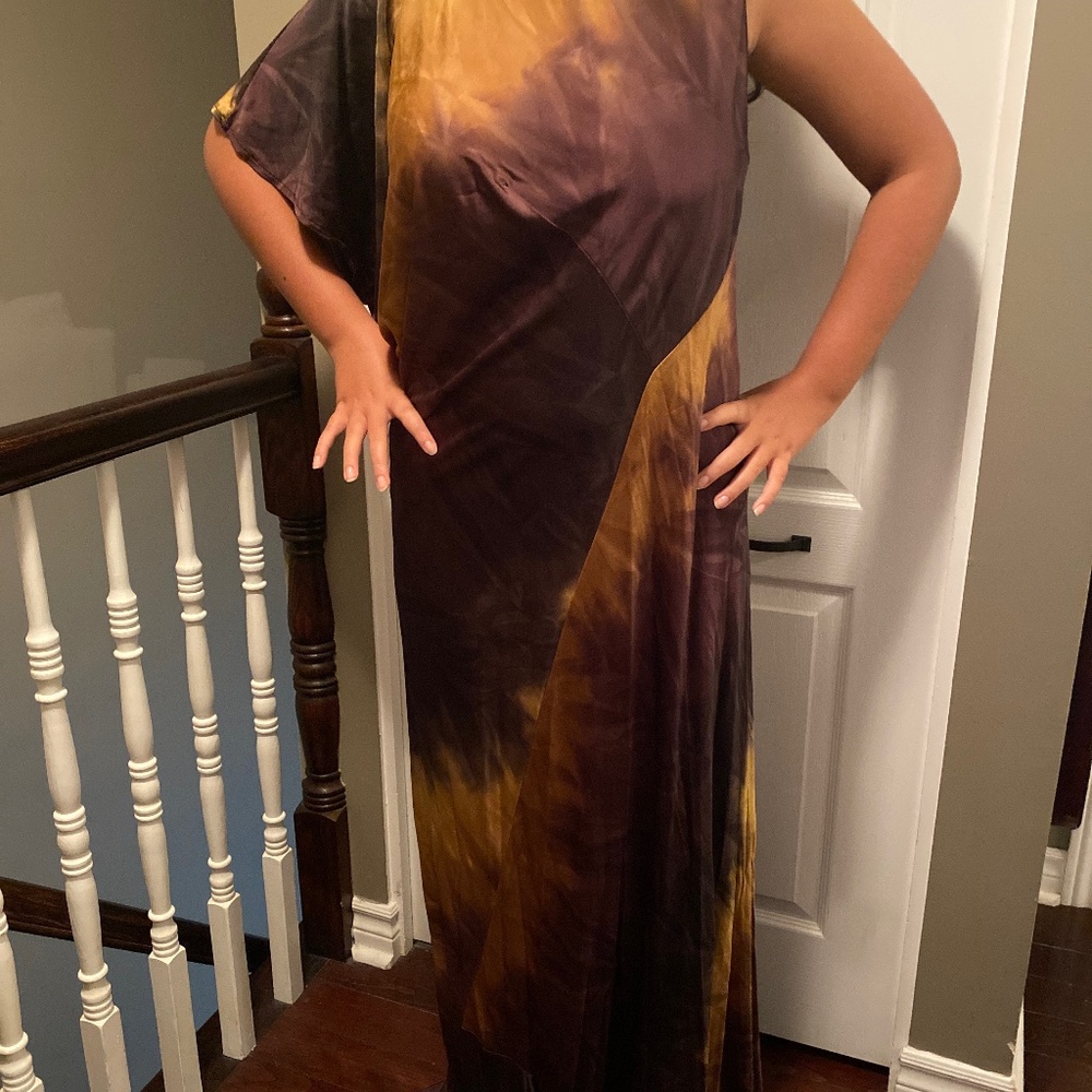Brown /copper colour dress size M-L new!